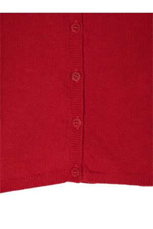 cardigan in lana rosso IL GUFO KIDS | A24GF201EM220393